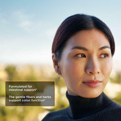 Integrative Therapeutics Blue Heron on kitchen counter suggests easy daily digestion routine