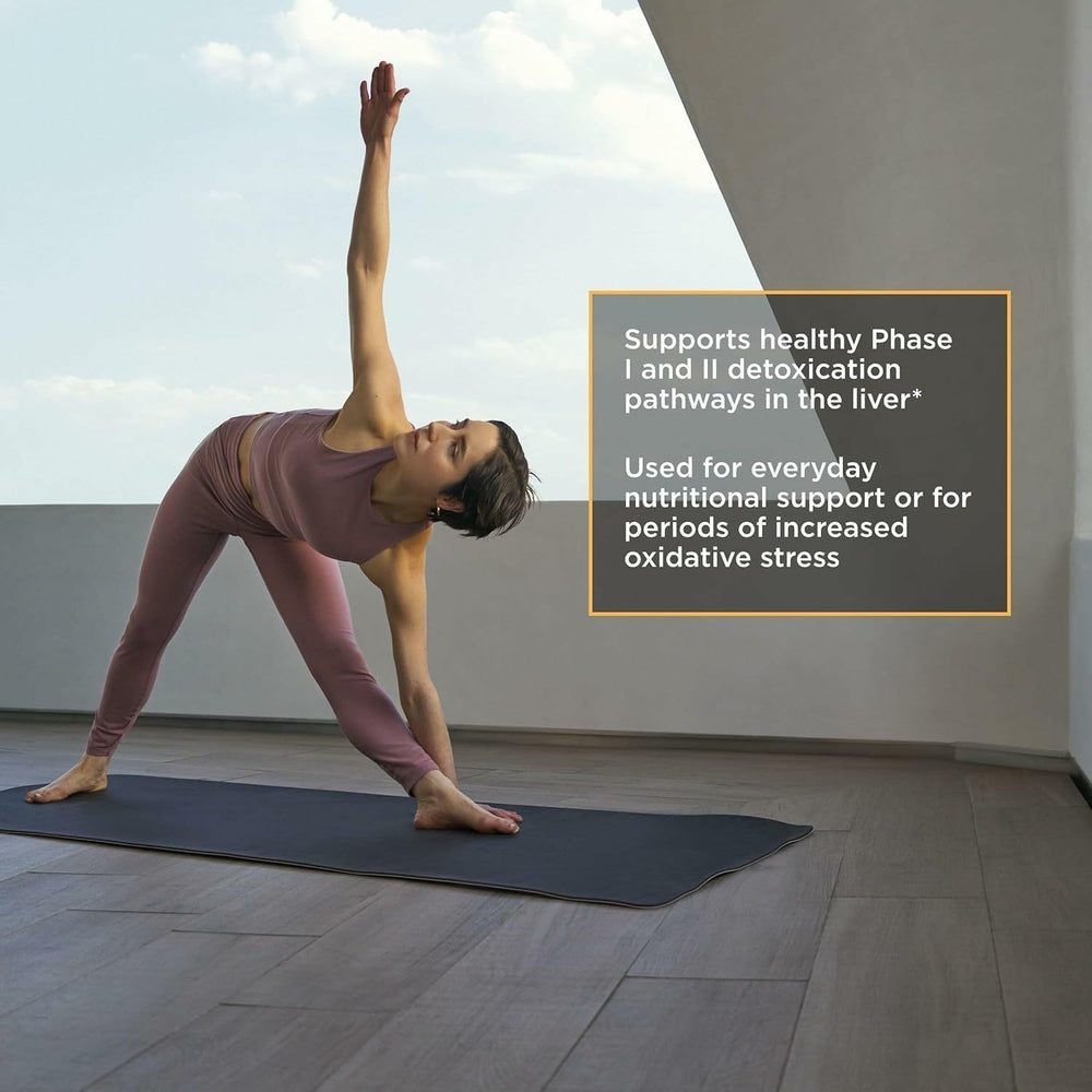 Integrative Therapeutics Detoxification Factors capsules show vitamins supporting antioxidant and liver pathways