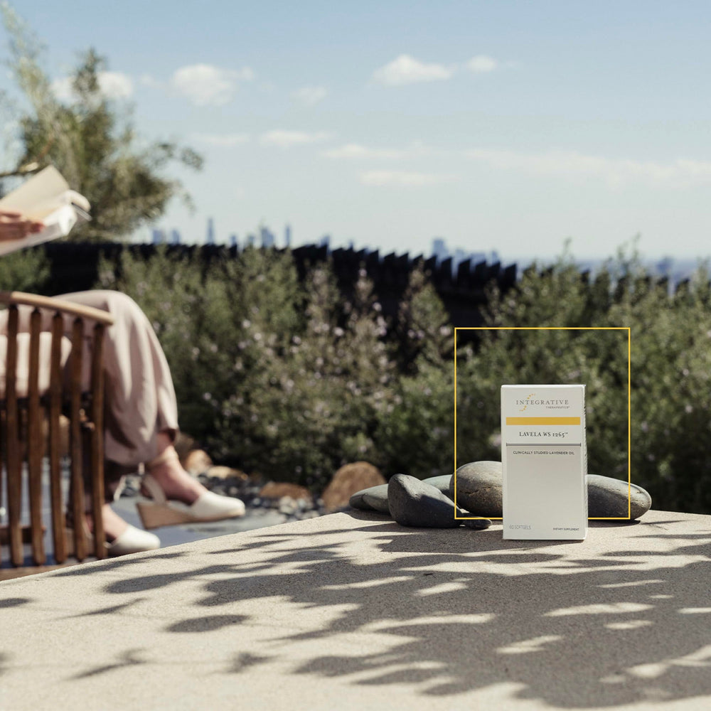 Studio shot of Lavela WS 1265 lavender essential oil supplement