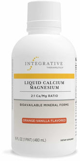 Hero image of Integrative Therapeutics Liquid Calcium Magnesium 2:1 orange vanilla bottle