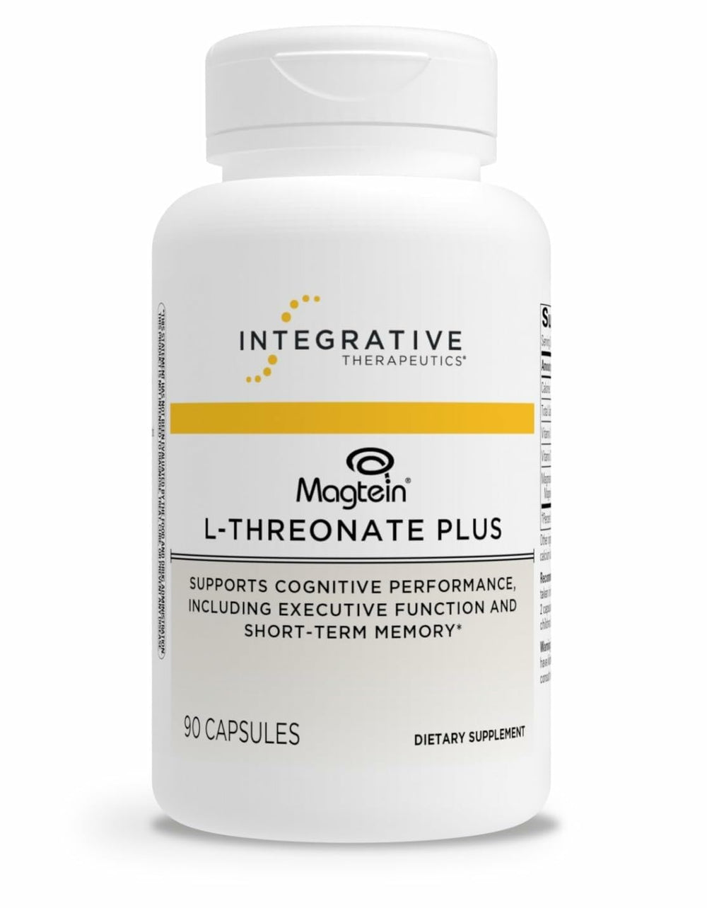 Integrative Therapeutics Magtein L-Threonate Plus bottle with 90 capsules