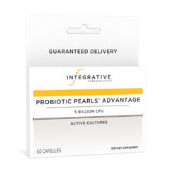 Front packaging of Integrative Therapeutics Probiotic Pearls Advantage 60 Capsules
