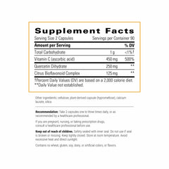 Capsules of Vitamin C with Quercetin