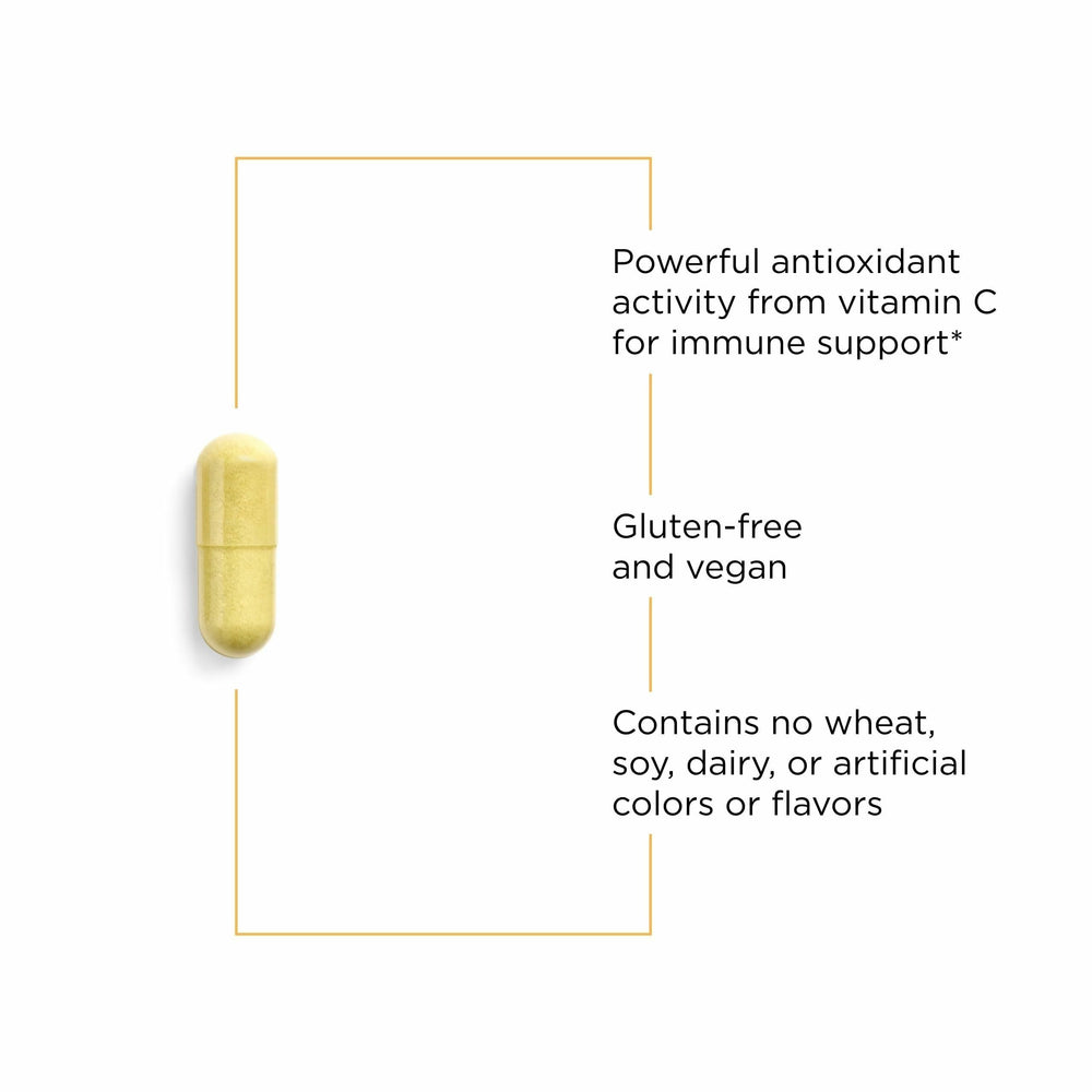 Box packaging of Integrative Therapeutics Vitamin C with Quercetin