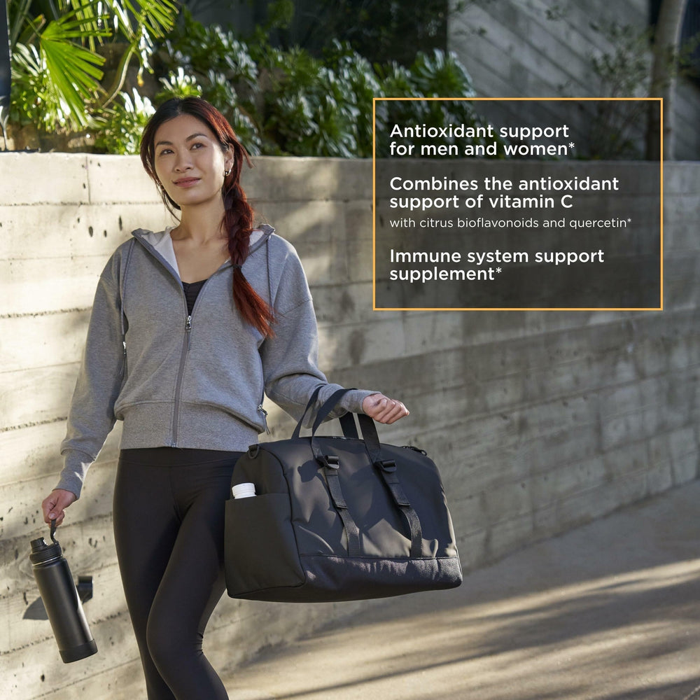 Ingredients including Vitamin C, citrus bioflavonoids and quercetin