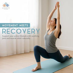 Cream being massaged into skin for relief