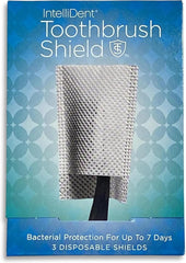 Intellident Toothbrush Shields packaging with 20-count pack