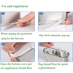 Intelligent, easy-to-use floss dispenser design