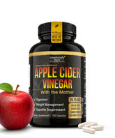 Intentionally Bare ACV capsules with Mother bottle for daily wellness.