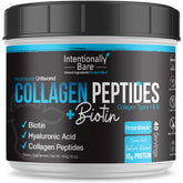 Front of Intentionally Bare Collagen Powder Unflavored container