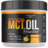 Container of Intentionally Bare MCT Oil Powder French Vanilla