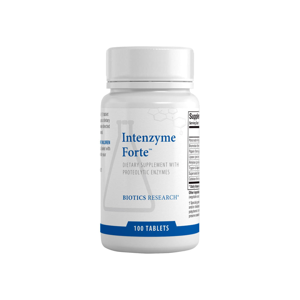 Biotics Research Intenzyme Forte bottle front label