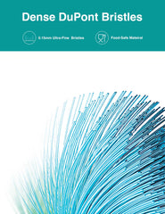 Orthodontic-friendly brush head for Oral-B with Dupont bristles