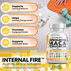 Internal Fire formula shown as two-capsule dosage