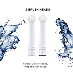 Color-coded brush heads for family use