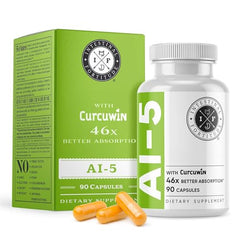 Product hero shot of Intestinal Fortitude AI-5 capsules