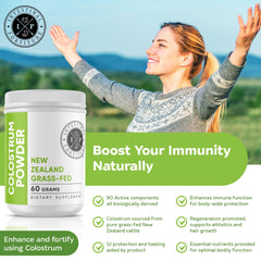 Measuring scoop with Intestinal Fortitude Colostrum Powder for gut health