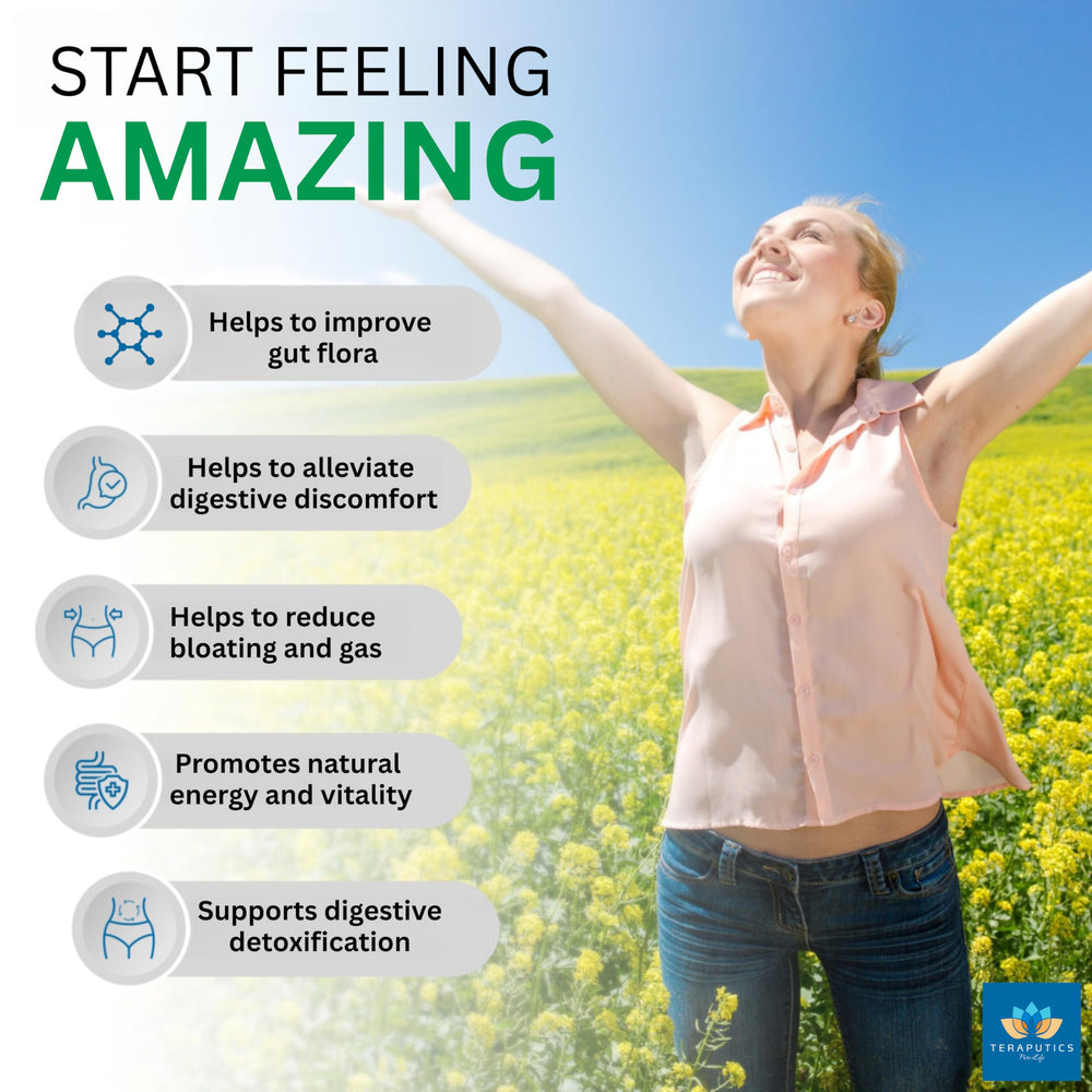 IntestinePro vegetarian capsules arranged in a row