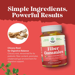 Gummies with inulin and chicory root fiber