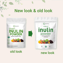 Organic inulin powder supporting digestive health