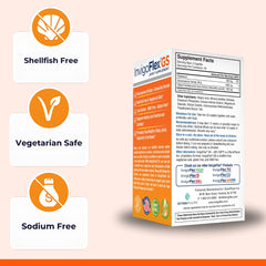 Shellfish-free and vegetarian-safe icons on packaging