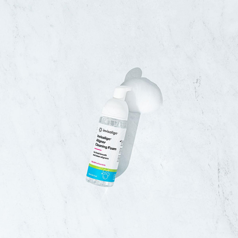 Compact travel-friendly Invisalign cleaner for on-the-go use