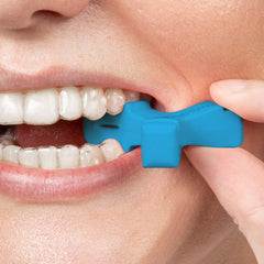 Blue chewies displayed with alignment tools