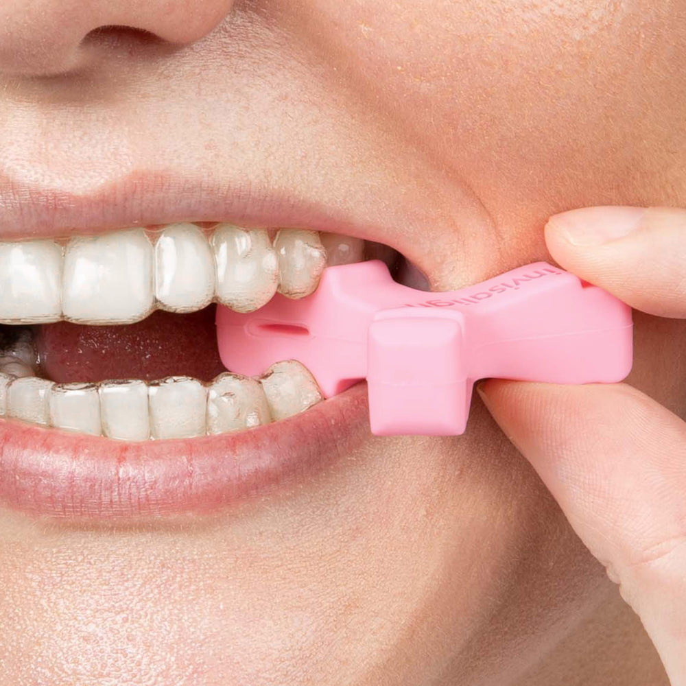 Invisalign accessories concept shot including chewies