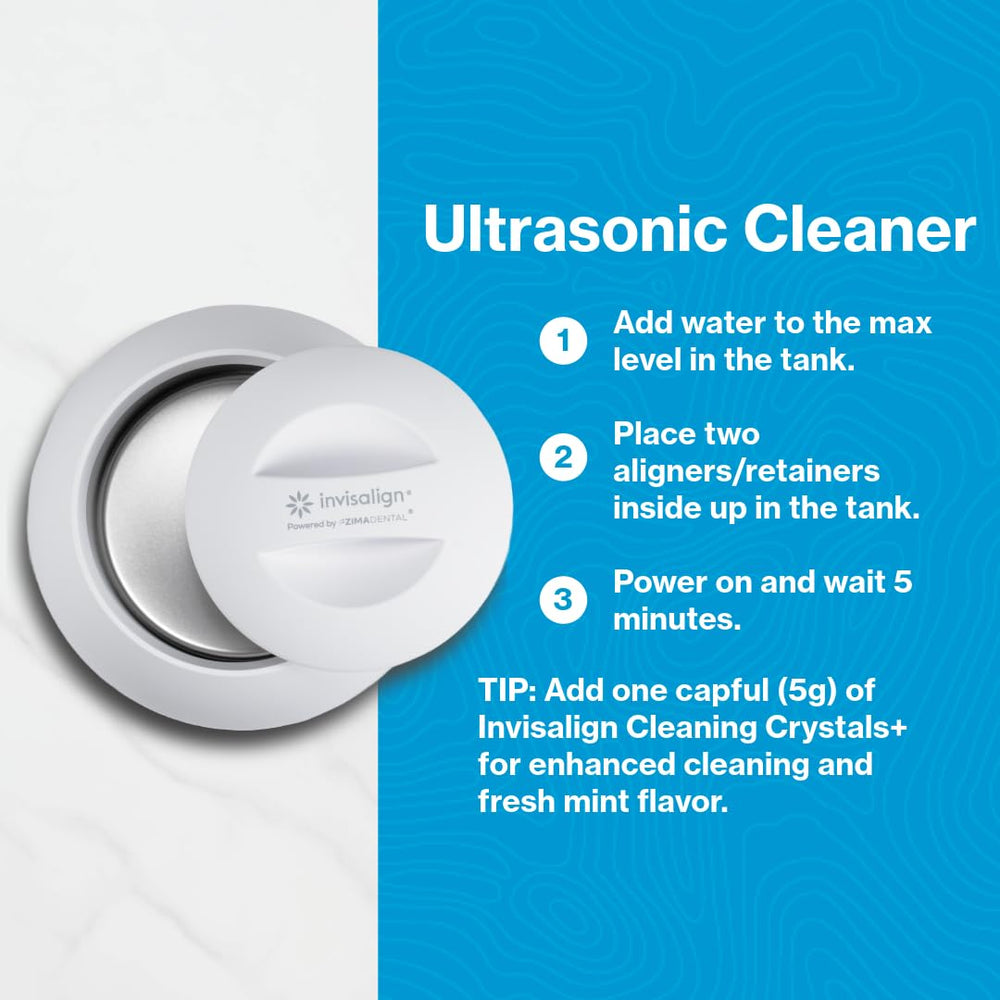 Control panel and power button of Invisalign Ultrasonic Cleaner