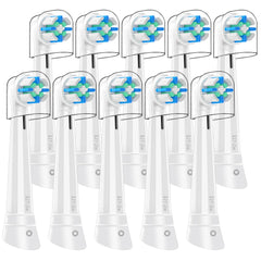 IO 10-piece replacement toothbrush heads compatible with Oral-B iO series (White)