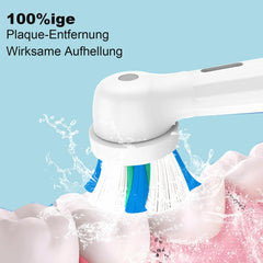 Rounded brush head design for precise cleaning