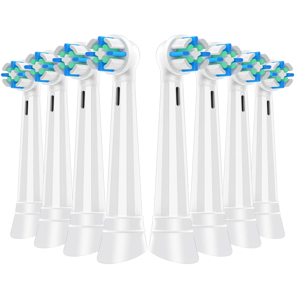 8-pack IO replacement heads for Oral-B IO toothbrush White