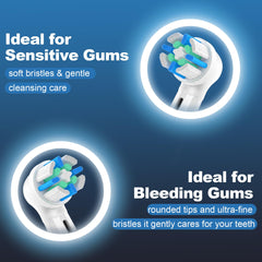 Durable white IO replacement brush heads