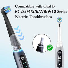 Close-up of IO replacement brush head in black