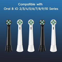 Close-up of IO replacement head bristles for Oral-B iO