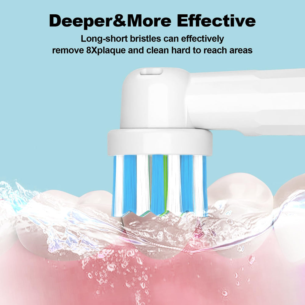 Close-up of IO replacement toothbrush head bristles