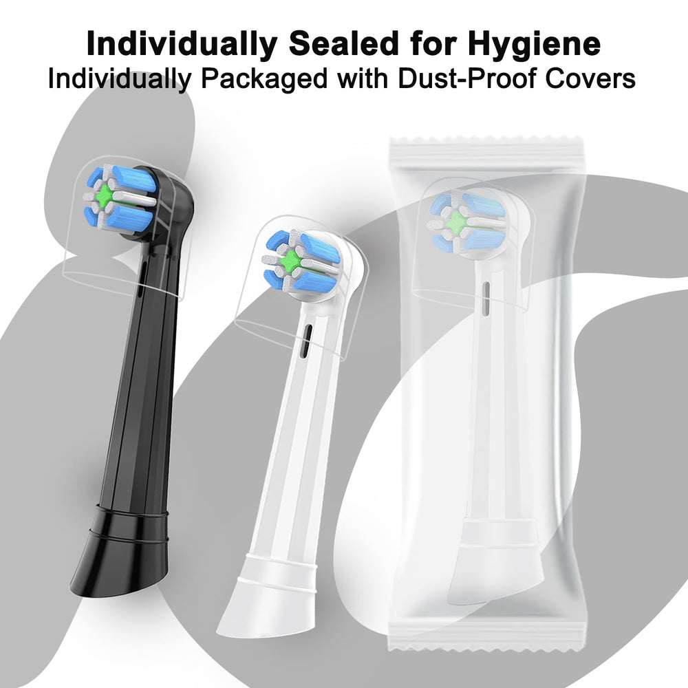 Easy click-on installation for IO toothbrush replacement head