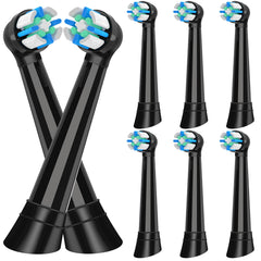 Eight-pack iO replacement heads in black, front view