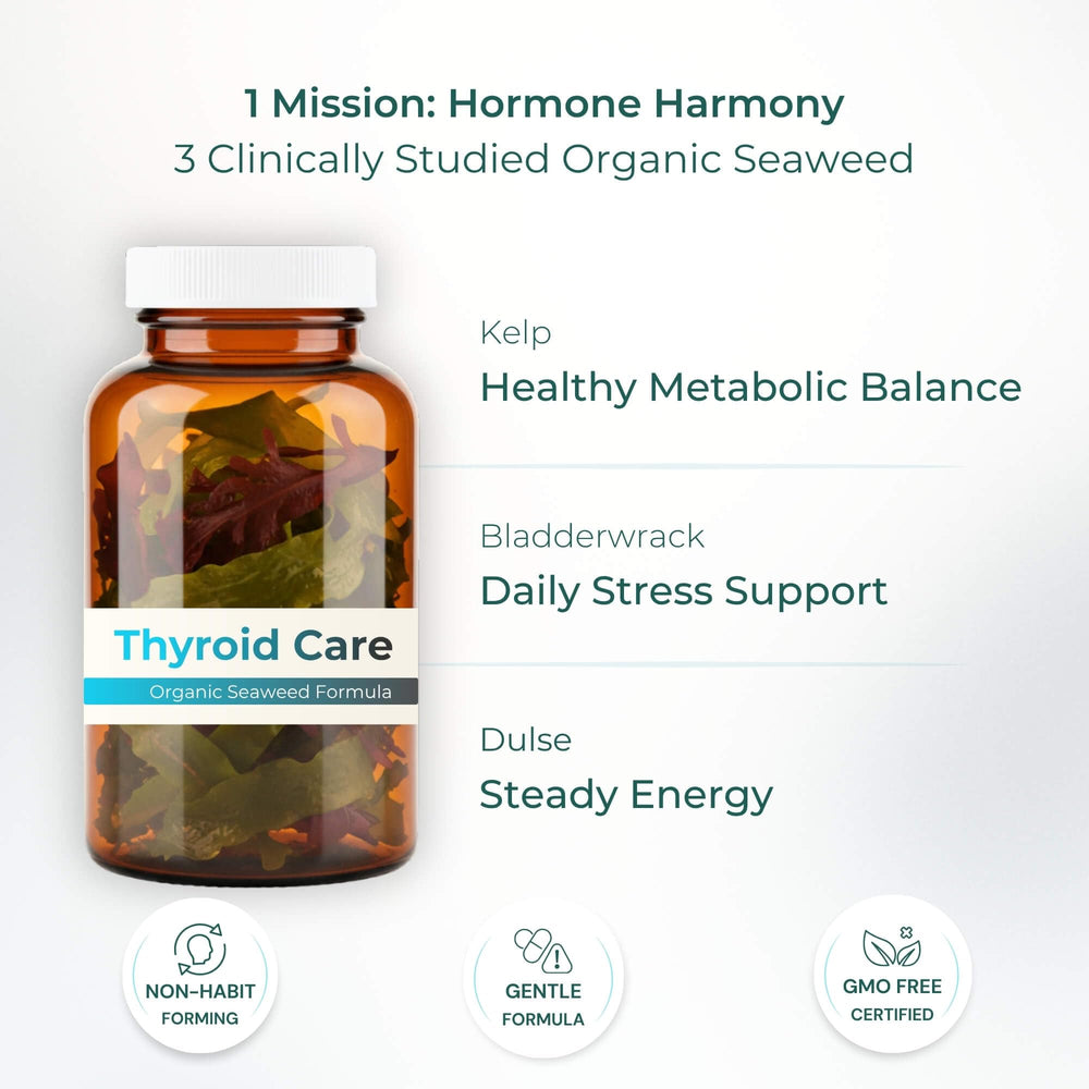 Close-up of iodine-rich capsules