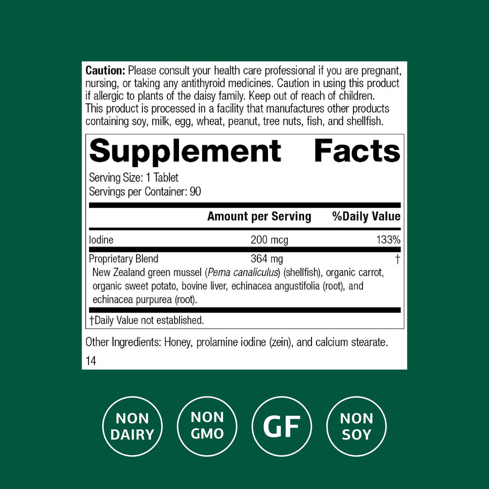 Iodomere bottle and packaging