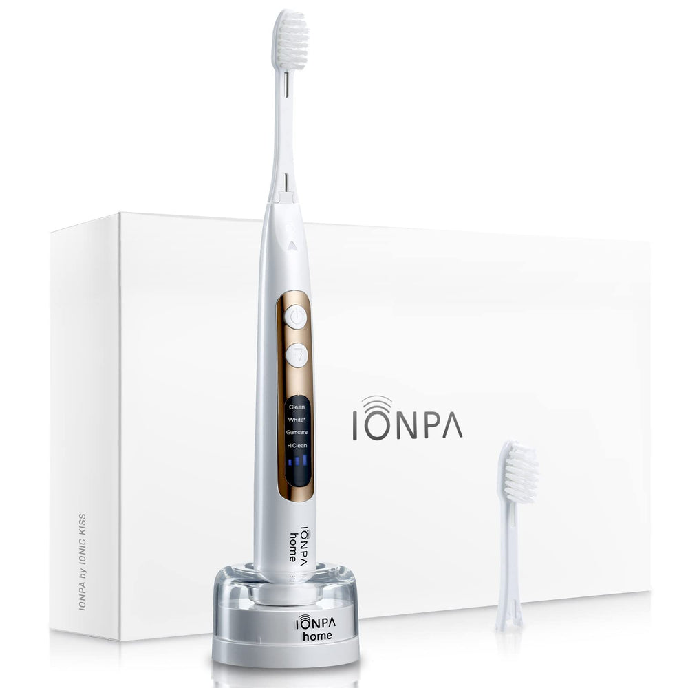 IONPA DP Pearl White electric toothbrush – front view