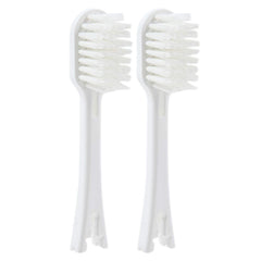 IONPA Wide White Replacement Brush Head – 2pc Pack; fits IONPA DH/DP; extended filament for floss action.