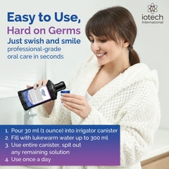ioRinse promotes fresh breath and healthy gums