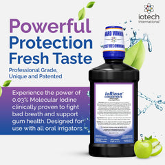 ioRinse used with Waterpik water flosser