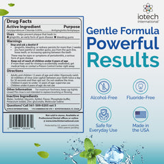 ioRinse Ultra bottle highlighting Xylitol ingredient