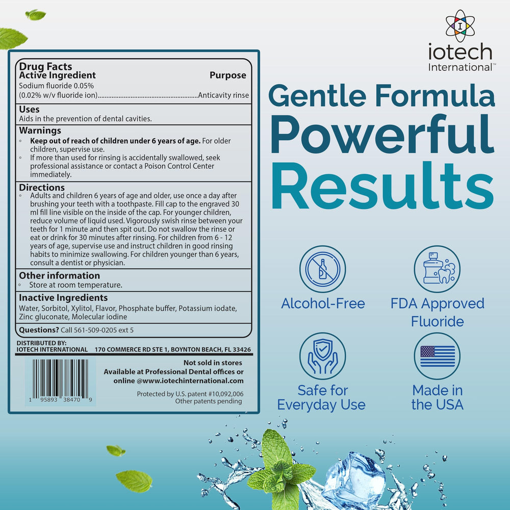 Bad breath protection representation for ioRinse AC