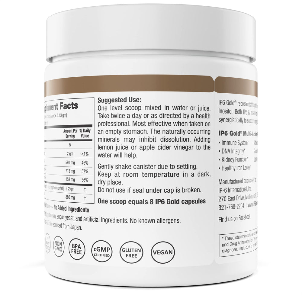 Scoop of IP6 Gold IP6 & Myo-Inositol powder