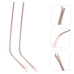 Lightweight temple design for comfortable wear