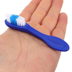 Compact 9cm toothbrush in small travel kit