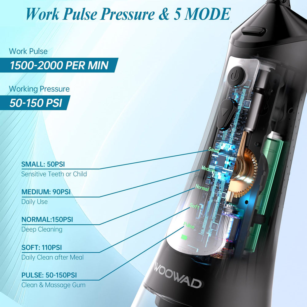IPX7 waterproof cordless water flosser